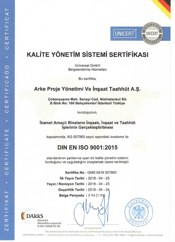 ISO 9001 belgesi